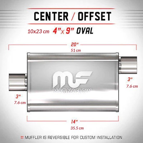 Magnaflow Глушник MagnaFlow 4x9 3"/3" 76мм / 76мм 11229