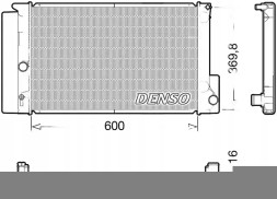 Denso DRM50126 Радіатор охолодження drm50126 denso toyota auris