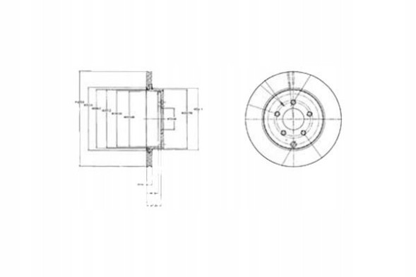 Delphi DEL/BG4341/ZAPS Delphi гальмівні диски 2шт mazda задня cx-7 2,2cd
