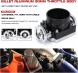 Китай IN-THROTTLE-65 Дросельна заслінка 90 мм ЧОРНА алюмінієва CNC для впускного колектора тюнінг