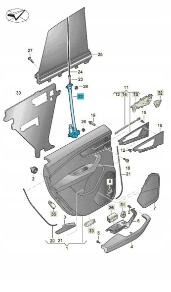 Audi OE НОВИЙ ОРИГІНАЛЬНИЙ AUDI 4M8861964A ПРИВІД СОНЦЕЗАХИСНОЇ ШТОРКИ