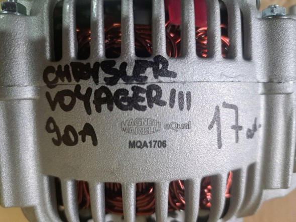MAGNETI MARELLI MQA1706 Chrysler voyager iii 95 - 00 генератор 90а magneti marelli
