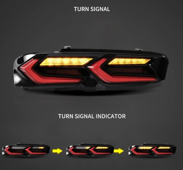 VLAND LDCT09 mhm Комплект задніх ліхтарів Vland Led Neon Dynamic Diodes Chevrolet Camaro VI 6 Lift 19