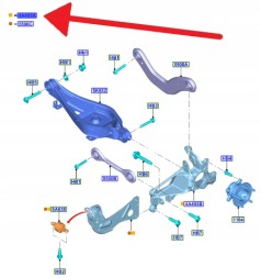 Ford OE JX61-5A968-BEJ JX6Z5A968M КРОСОВЕР ПРАВИЙ ЗАДНИЙ FORD FOCUS Mk4 УНІВЕРСАЛ 2018- OE 2479373 _ JX61-5A968-BEJ