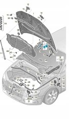 Audi OE НОВИЙ ОРИГІНАЛЬНИЙ AUDI 8V0823823F ПЕРЕМИКАЧ ЗАХИСТУ ПІШОХОДІВ
