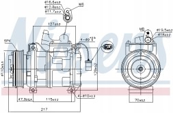 Nissens 89147 Компресори кондиціонерів (компресори nissens 89147