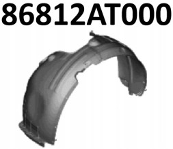 Kia OE MS-86812AT000 ПЕРЕДНЯ ПРАВА НАКЛАДКА КРИЛА ДЛЯ KIA NIRO HYBRID OE 86812AT000