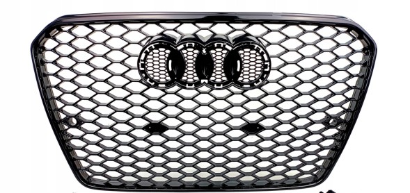 Китай A5 PLASTER MIODU AUDI A5 11- РЕШІТКА РАДІАТОРА ЧОРНИЙ ГЛЯНЕЦЬ ТЮНІНГ СІТКА "СОТИ"