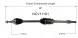 GSP NCV11191 ПЕРЕДНЯ ПРИВОДНА ПІВВІСЬ ПРАВА FORD FUSION 2013-2016 HYBRID