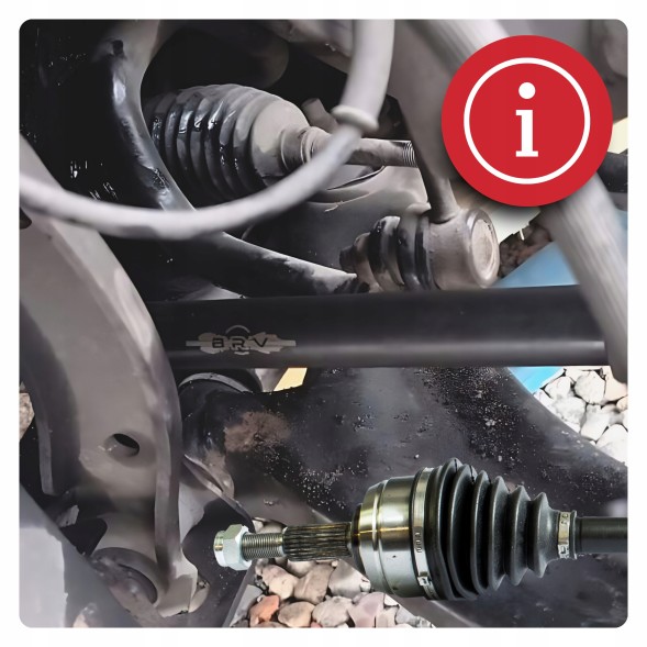 BRV B1828 Піввісь ліва dacia duster ii (hs) 1.6 16v 4х4 manual нова