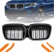 TOPGER KRG-BMW-433 x LED РЕШІТКА РАДІАТОРА BMW iX3 20-23 ЧОРНИЙ ГЛЯНЕЦЬ 2 ПЛАВНИКА ICONIC GLOW