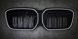 TOPGER KRG-BMW-433 x LED РЕШІТКА РАДІАТОРА BMW iX3 20-23 ЧОРНИЙ ГЛЯНЕЦЬ 2 ПЛАВНИКА ICONIC GLOW