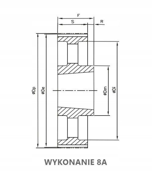 Optibelt РЕМІНЬ OPIBELT 30 мм TB 112 8M 30