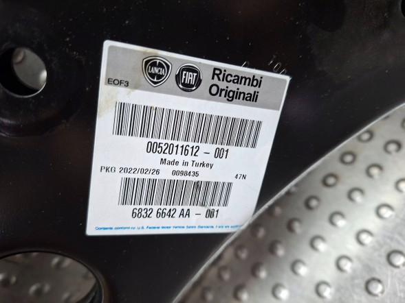 Fiat OE S26338357 ВАЖІЛЬ ПРАВИЙ ПЕРЕДНІЙ 52011612 FIAT TIPO II 2015-