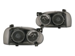 TYC 12451VW ЛАМПИ VW ГОЛЬФ 3 III ПРОЕКТОРИ BLACK TYC