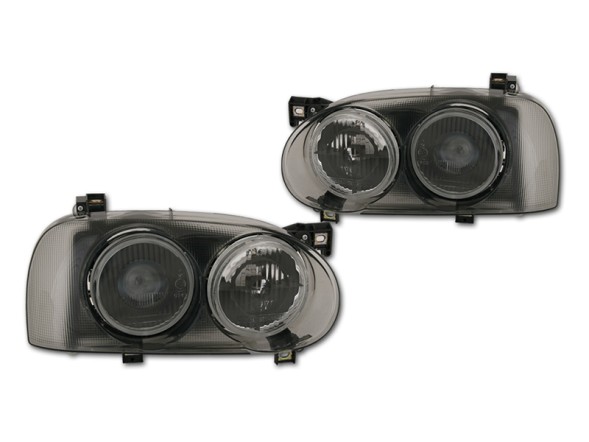 TYC 12451VW ЛАМПИ VW ГОЛЬФ 3 III ПРОЕКТОРИ BLACK TYC