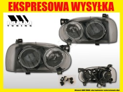 TYC 12451VW ЛАМПИ VW ГОЛЬФ 3 III ПРОЕКТОРИ BLACK TYC