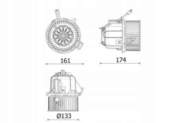 Mahle AB 328 000P Вентилятор салону mahle ab 328 000p