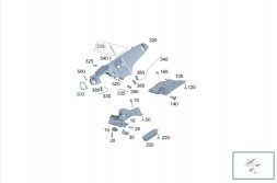 Mercedes-Benz OE A2978606500 Подушка безпеки колінна Mercedes EQS 297 США