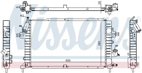 Nissens 63029A Радіатор охолодження 63029a nissens opel astra