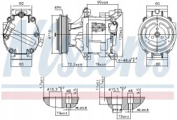Nissens 890079 Компресор компресора кондиціонера 890079 nissens