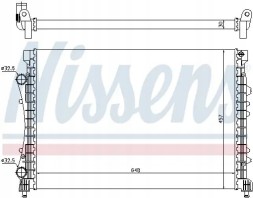 Nissens 63815 Охолоджувач води 63815 nissens renault espace iii