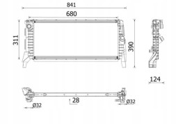 Mahle CR 2749 000P Охолоджувач води cr 2749 000p mahle bmw 2 x1 f45 f46