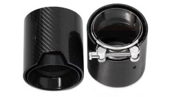 BM KOŃCÓWKI CARBON 65MM 92MM 105MM CZARNE Насадка вихлопної труби 65/92 мм, 105 мм, карбон, чорна, для BMW 320 330i G20 21 G42 G22 26