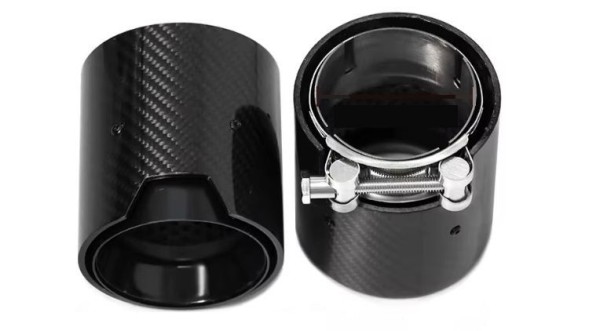 BM KOŃCÓWKI CARBON 65MM 92MM 105MM CZARNE Насадка вихлопної труби 65/92 мм, 105 мм, карбон, чорна, для BMW 320 330i G20 21 G42 G22 26