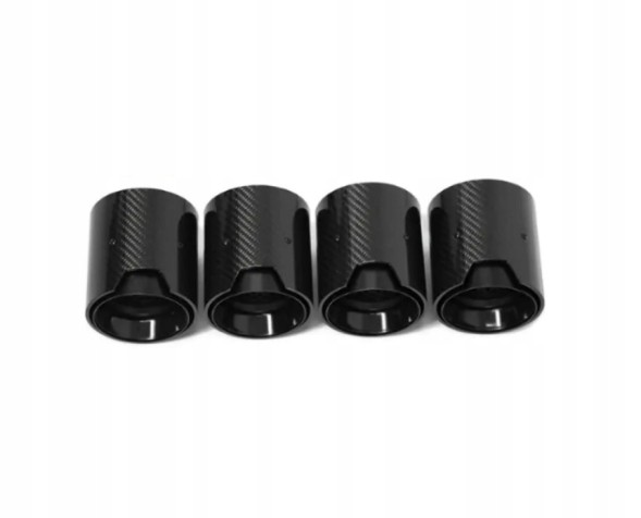 BM KOŃCÓWKI CARBON 65MM 92MM 105MM CZARNE Насадка вихлопної труби 65/92 мм, 105 мм, карбон, чорна, для BMW 320 330i G20 21 G42 G22 26