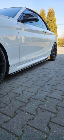 Китай 31346047878 НАКЛАДКИ ПОРОГІВ БІЧНІ ПЛАНКИ BMW F22 F23 F87 CARBON