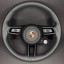 Porsche OE 95C419091CP IA6 Кермо Porsche Macan 95C шкіряне чорне з підігрівом (чорна нитка)