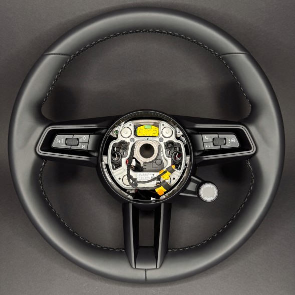 Porsche OE 95C419091CP IA6 Кермо Porsche Macan 95C шкіряне чорне з підігрівом (чорна нитка)