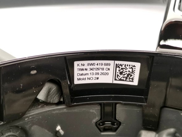 Audi OE 8W0419091EK, DWP522379OE КЕРМО AUDI A4 8W ШКІРА МУЛЬТИФУНКЦІЯ 8W0419091EK INY ОРИГІНАЛ