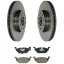 ME Premium 2x 218 648 + 221 112 Диски гальмівні колодки передні vw touran golf v vi vii jetta