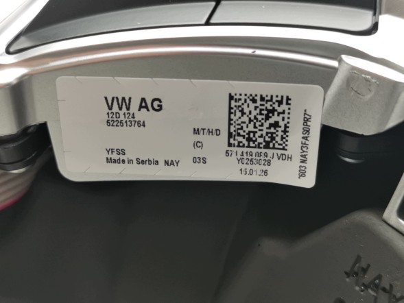 Volkswagen OE 571419089J, DWP544228OE Багатофункціональне шкіряне кермо для VW Tayron T-Roc Tiguan III 571419089J VDH