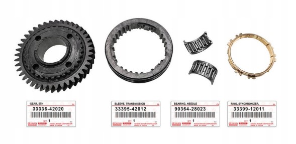 Toyota заводська комплектація GP|3333642020, 33336-42020 PRZESUWKA 41 ZĘBÓW KOMPLET + SYNCHRONIZATOR Toyota ремкомплект 5 передач розсувка 41 зуб + синхронізатор оригінал