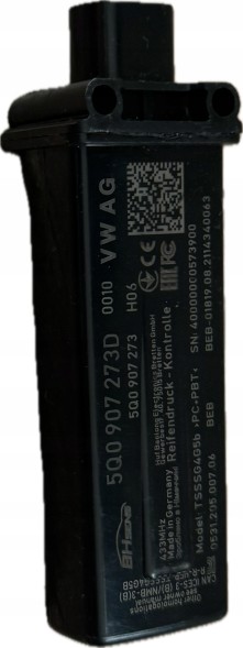 Volkswagen OE 5Q0907273D 5Q0907273 Датчик тиску в шинах VW AUDI SEAT SKODA 5Q0907273D