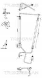 Triscan 8516 28006 Шланговий шнур системи гідропідсилювача 8516 28006 triscan