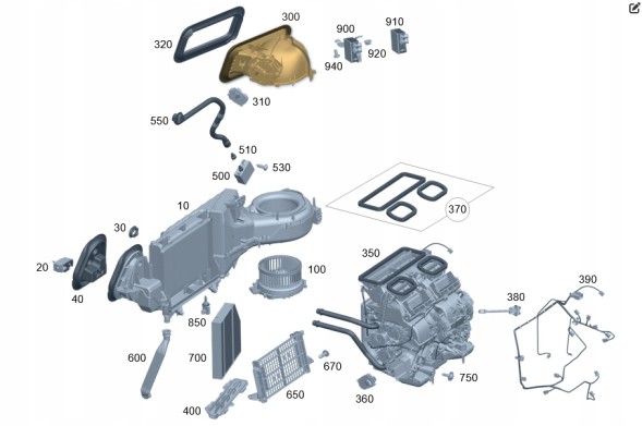 Mercedes-Benz OE A2548307202 КОРПУС ПОВІТРОЗАБІРНИКА MERCEDES C SL GT GLC