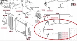 Китай ACN887060D400 Трубка кондиціонера TOYOTA YARIS 1.0 1.3 2010-2020 88706-0D400 887060D400