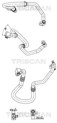Triscan 9010 15006 Шнур високого/низького тиску, кондиціонер