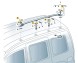 Volkswagen OE 2K5898402D КОМПЛЕКТ КРИШКИ ЗАГЛУШКИ РЕЛІНГУ VW CADDY 2016-