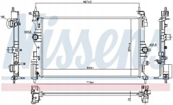 Nissens 630786 Охолоджувач води 630786 nissens opel adam корса