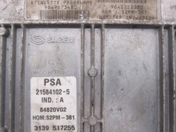 Sagem 9649673480 9642222380 21584102-5 ECU MOTO-MARCAR КОМП'ЮТЕР 9649673480 9642222380 21584102-5 CITROEN PEUGEOT