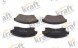 Kraft Automotive 6001783 + 6041755 OPEL ASTRA IV / J Колодки передні дискові KRAFT OPEL ASTRA IV J 4 276 мм
