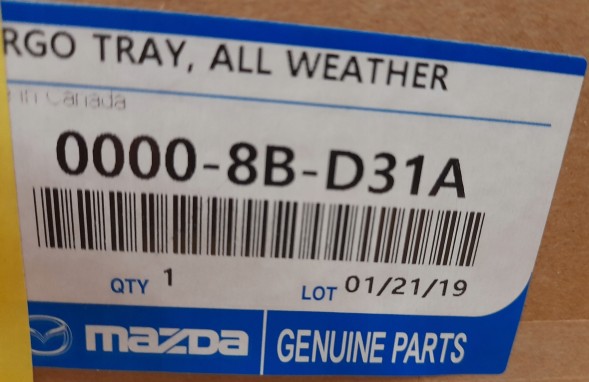 Mazda OE Захисний килимок багажника - Mazda MX-5 ND 00008BD31A