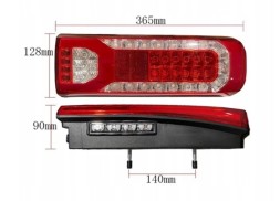 Lamiro 198-018LED Mercedes Actros MP4 MP5 Arocs Antos задня права LED ліхтар в зборі