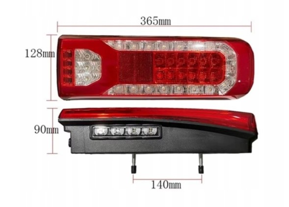 Lamiro 198-018LED Mercedes Actros MP4 MP5 Arocs Antos задня права LED ліхтар в зборі