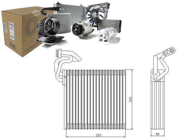 Nissens PRO/92214 NIS Випарник кондиціонера honda civic vii 1.3h-2.0 12. + Асистент зіткнення #34